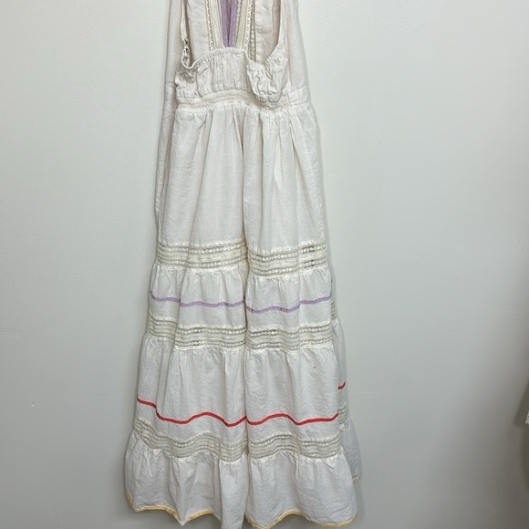 Urban Outfitters Lace-Trim Tiered Midi Dress Small - Picture 8 of 10